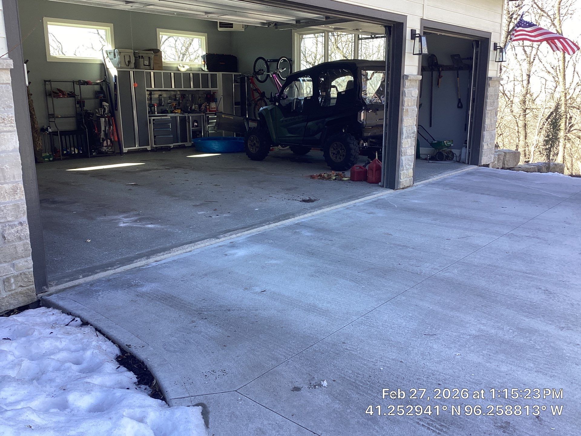 Underlying cause of sinking garage floors in Midwest homes