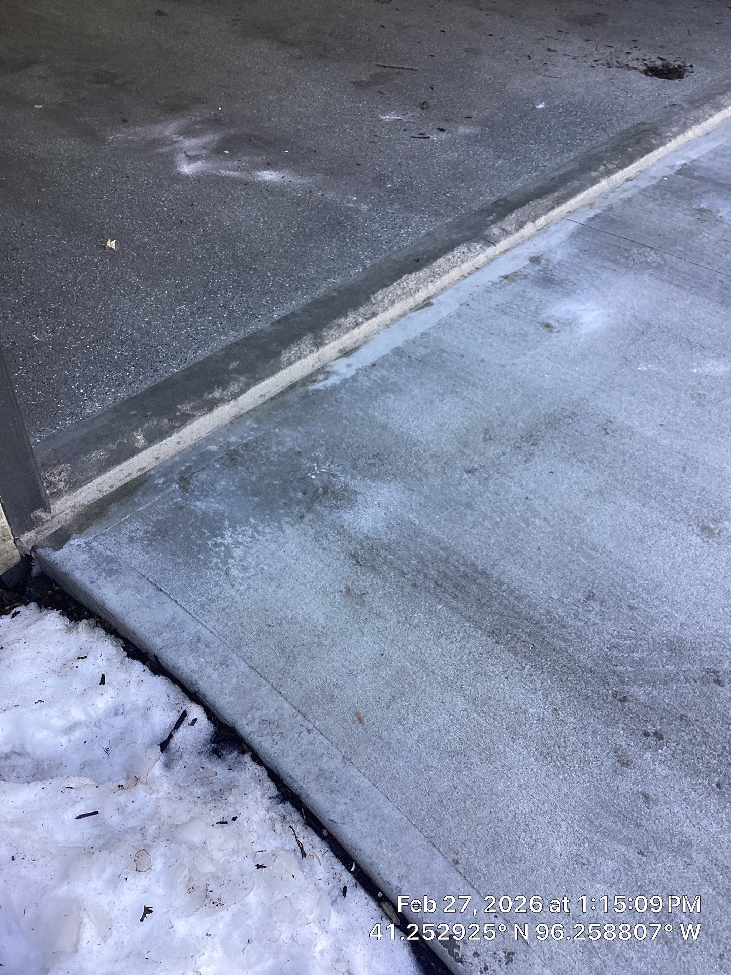 Pitting, Flaking, and Staining on Exterior Concrete at an Epp Foundation Repair project