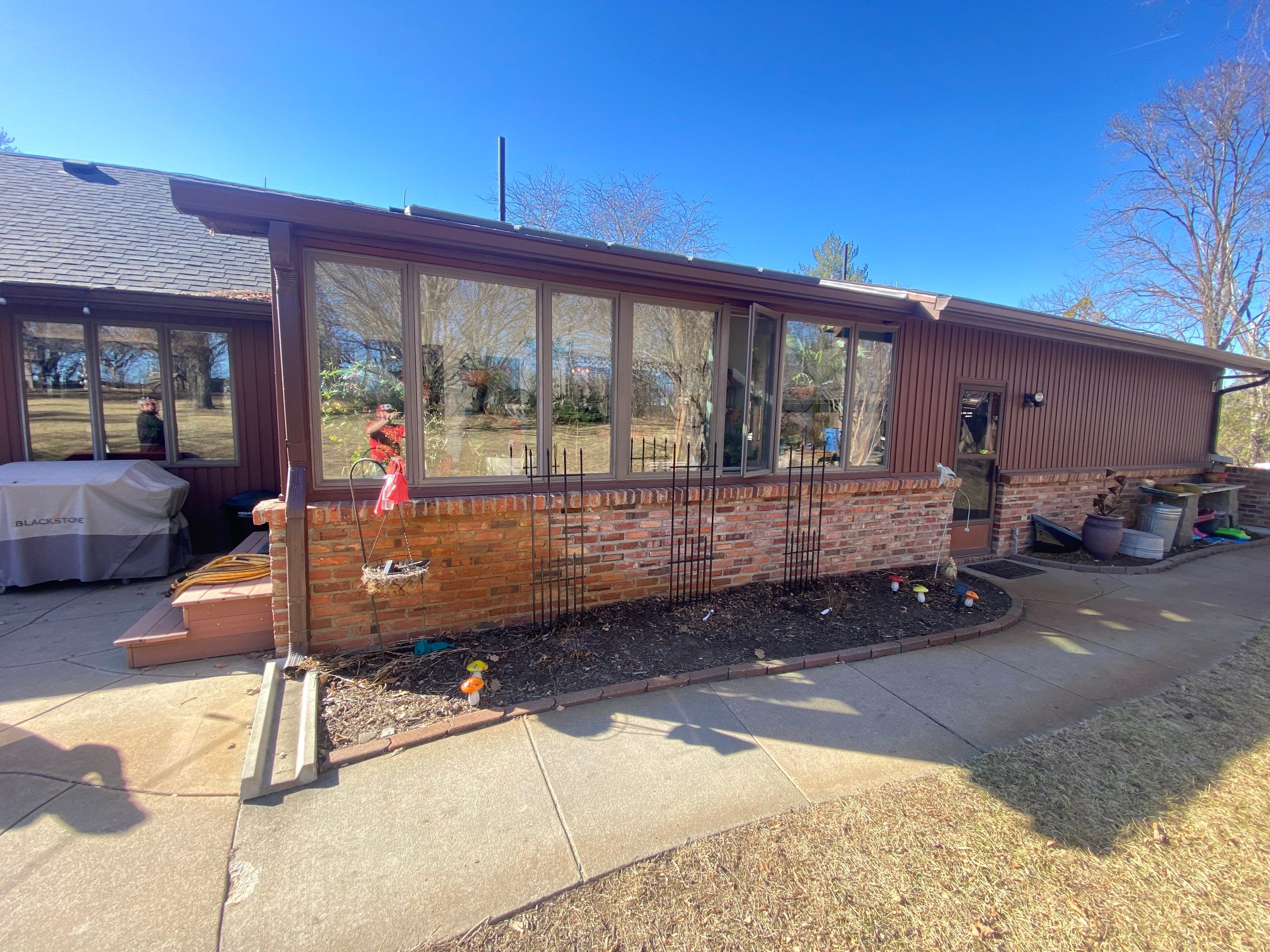Early warning signs of sinking sidewalks on a Midwest home