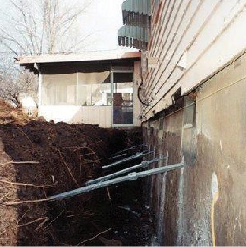 Tieback Anchors installation by Epp Foundation Repair