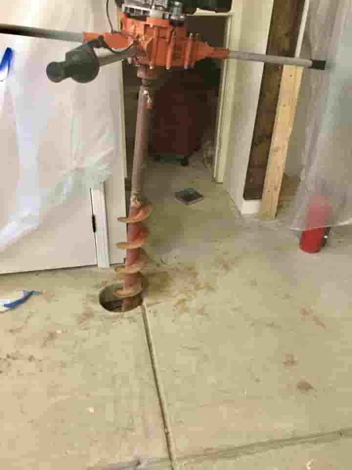 Slab Piers installation by Epp Foundation Repair