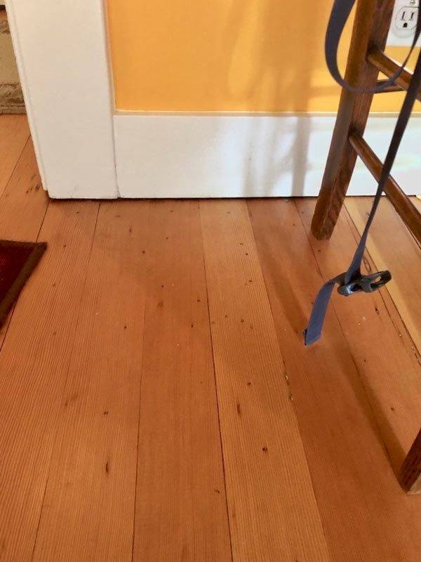 Sloping or sagging floors.