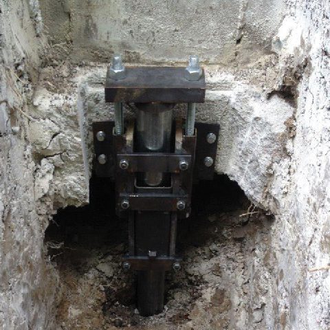 Push Piers installation by Epp Foundation Repair