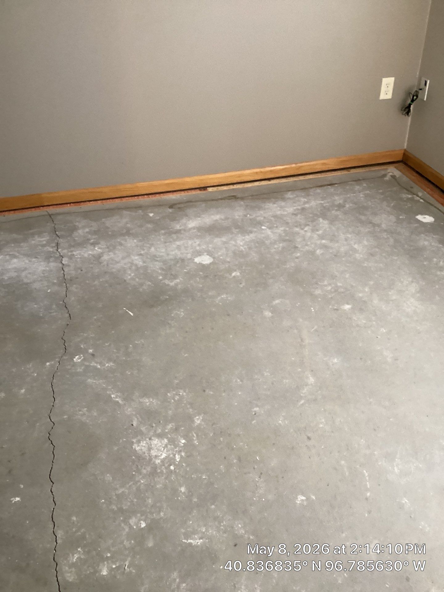 Cracked Concrete diagnosed by Epp Foundation Repair